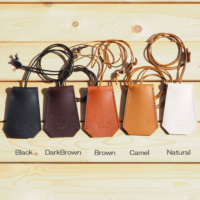 キークロシェット 【キャメル】 革 レザーネックレス キーケース キー