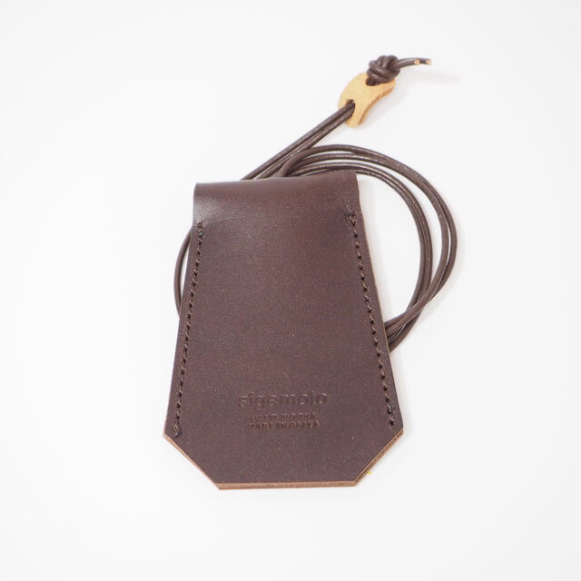 キークロシェット 【ダークブラウン】 革 レザーネックレス キーケース キーカバー ちょっとしたプレゼントにお勧めです