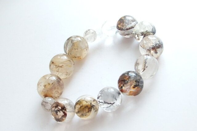 超レア❢デンドリティッククォーツの大人ブレス❥ 10/24新着情報☆自然界のイタズラ！？高品質デンドリティック