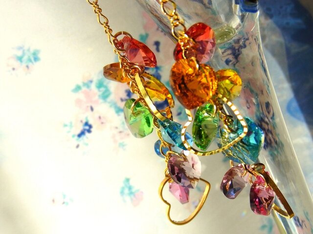 【再入荷】レインボー❤ピアスの画像1枚目