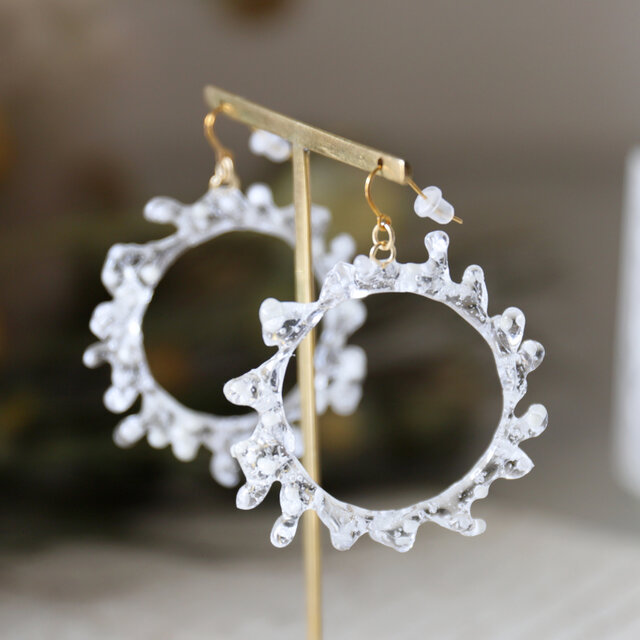 crown of baby's breath（ピアス） #341