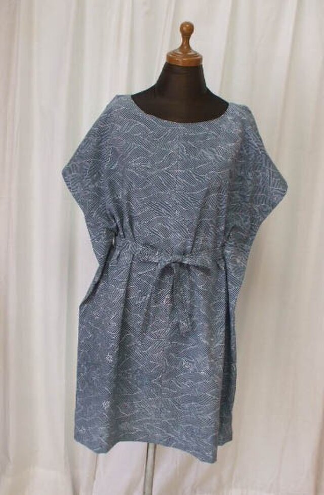 シックな柄の浴衣からチュニック