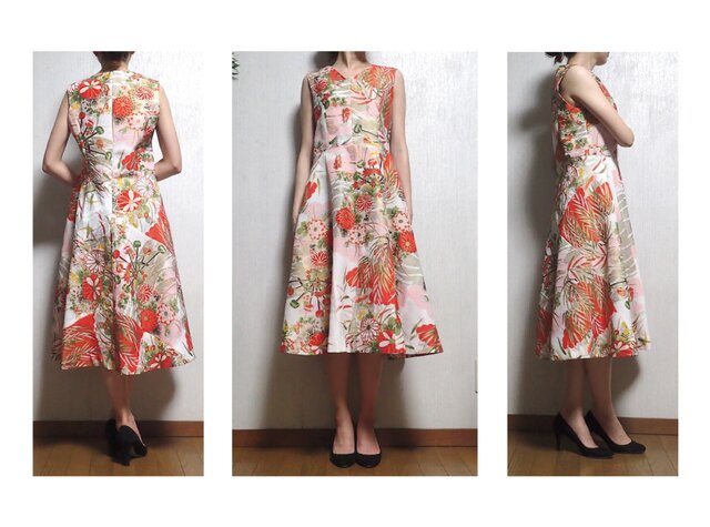 ✳︎1点物 ✳︎ アンティーク 着物リメイク 花柄 フォーマル