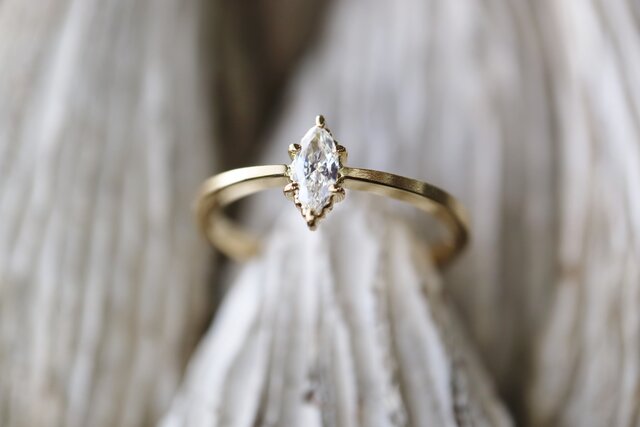 マーキスカットダイヤモンド指輪 | iichi 日々の暮らしを心地よくする