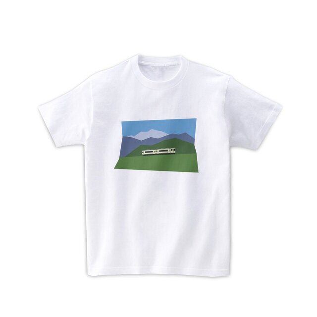 電車Tシャツ-小海線(白)の画像1枚目