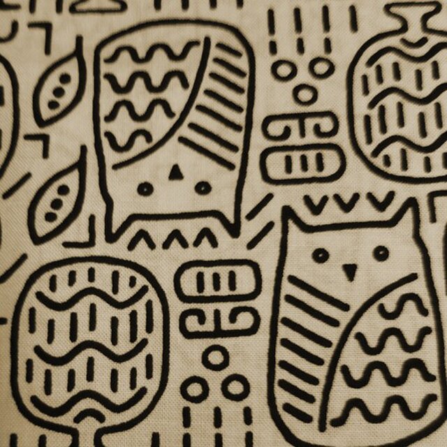 おくるみに使える授乳ケープ 線描きプリント 生成り 綿100 Iichi ハンドメイド クラフト作品 手仕事品の通販