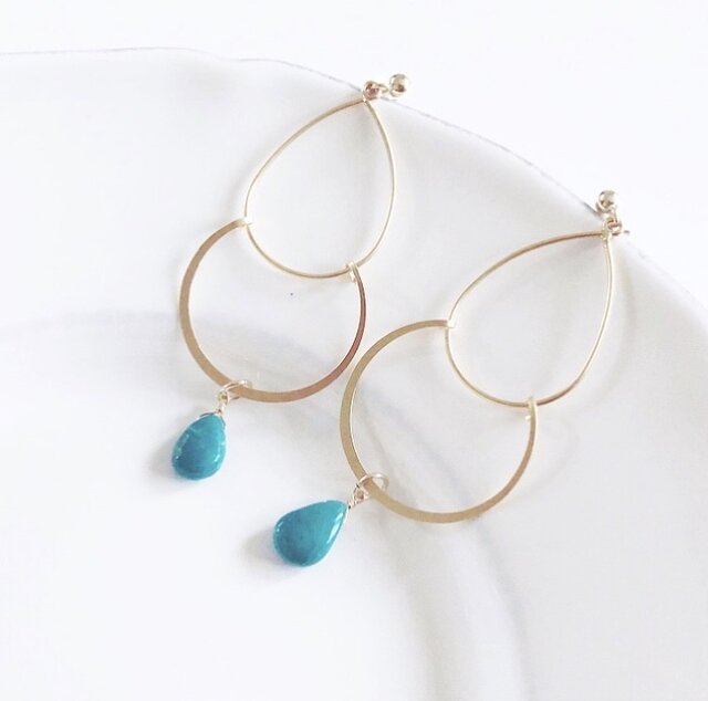 *限定1点*chrysocolla*pierceの画像1枚目