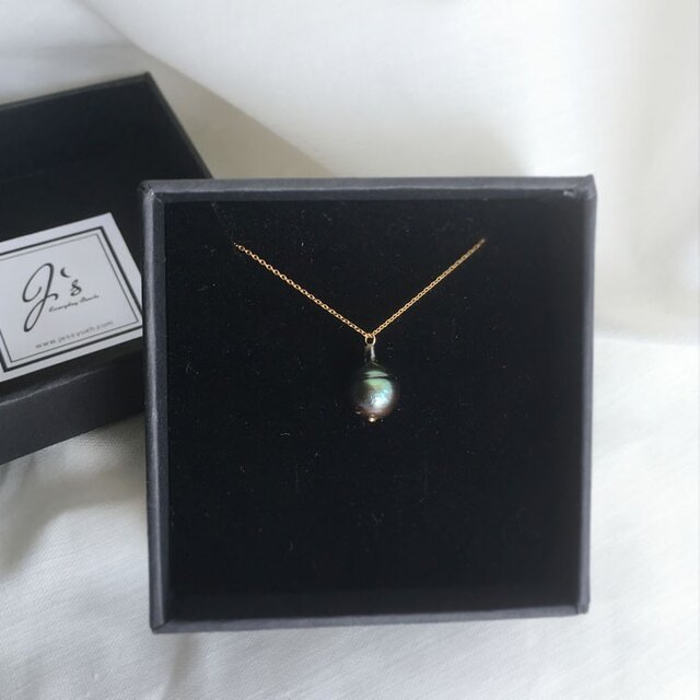 【K14GF】Tahitian Baroque Pearl Necklaceの画像1枚目