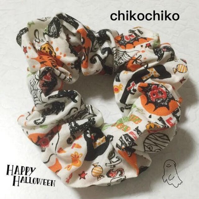 【お客様奉仕祭】送料込*09-05 ハロウィンシュシュの画像1枚目