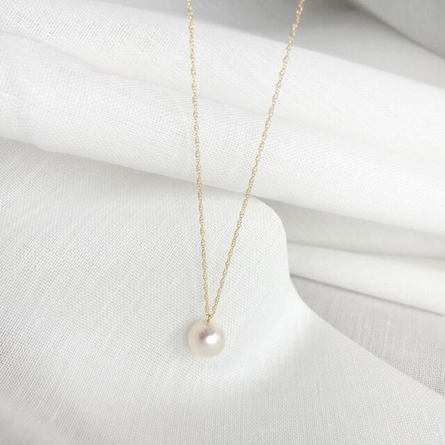 【K14GF】Akoya Pearl Necklaceの画像1枚目