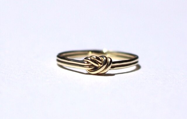 Knot ring / K10YG. PG. WG.の画像1枚目