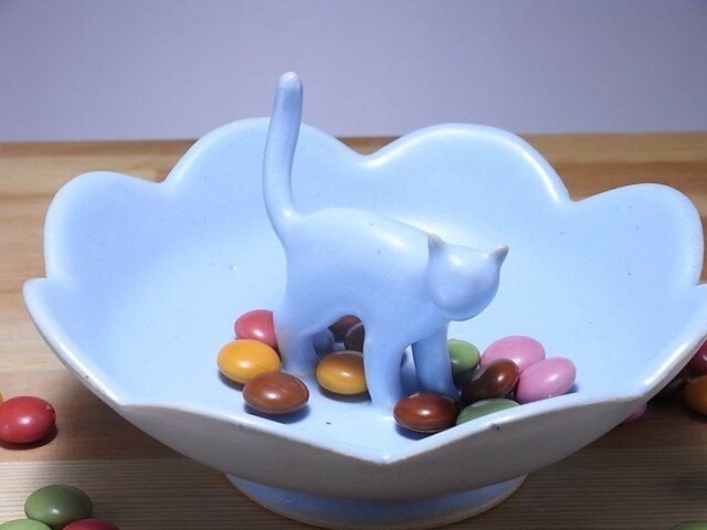 Cat Loverのためのジュエリーディッシュ・アイスブルー10の画像1枚目