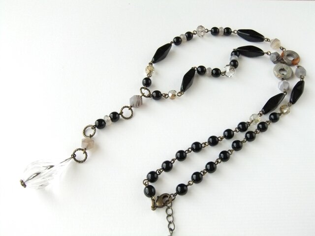 Necklace アクリル ドロップ(N1160)の画像1枚目