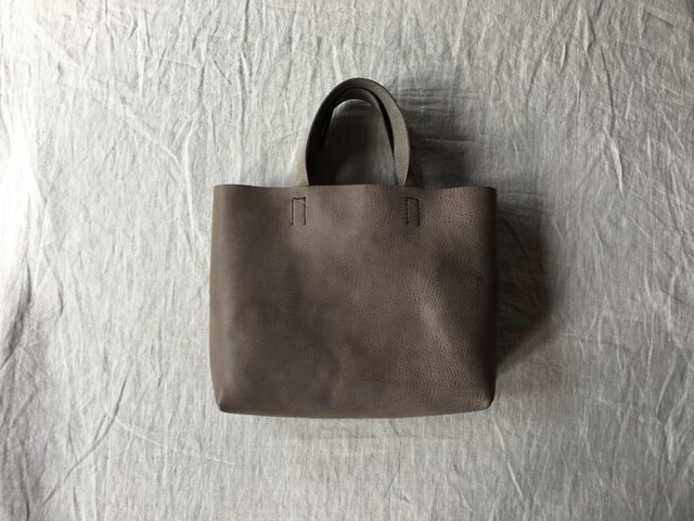 『 霞 - soft 』革袋 grey brown S3 肘掛けの画像1枚目