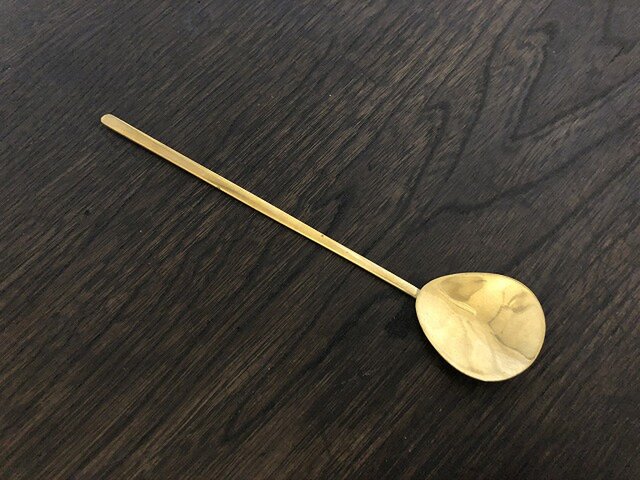 【受注生産】真鍮の大き目スプーンの画像1枚目
