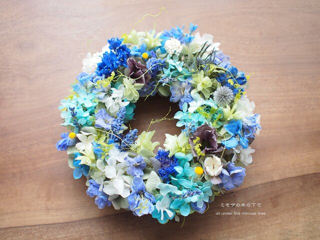 初夏の花摘みリースの画像1枚目