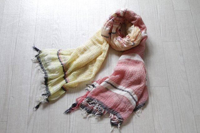 roots shawl BIG cotton100の画像1枚目