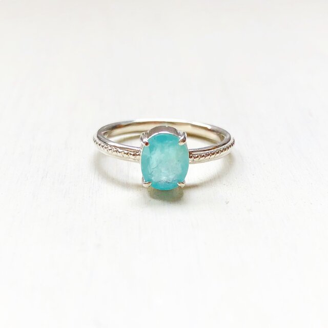 Grandidierite Milgrain Ringの画像1枚目