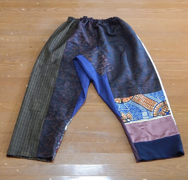 着物・浴衣リメイクサルエルパンツ レオ―パード | iichi 日々の