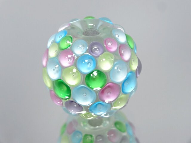 点打ち模様（水玉）のとんぼ玉（ガラス玉） | iichi 日々の暮らしを