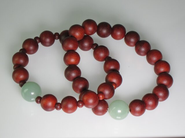 紫檀日課佛珠ブレスレット アベンチュリンクォーツ入 | iichi 日々の