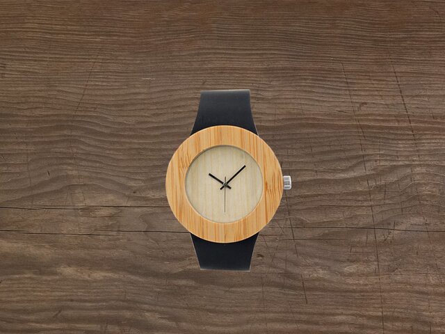 Bamboo Wooden Watchの画像1枚目