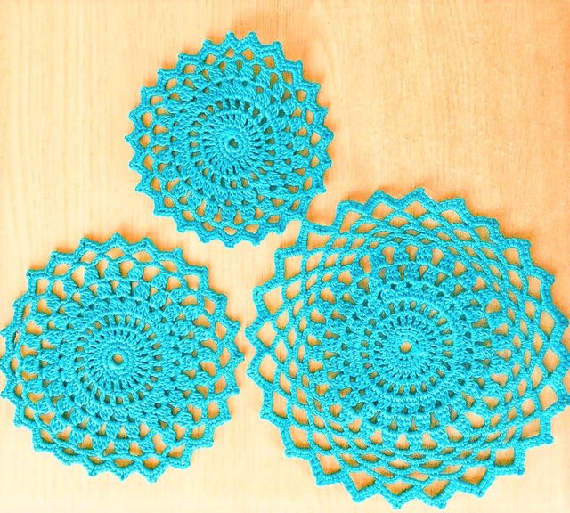 太編みレースのセットの画像1枚目