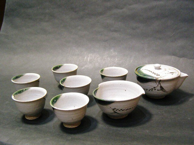 織部 煎茶器 織部 煎茶器 茶器揃／急須 湯呑 湯冷し - メルカリ