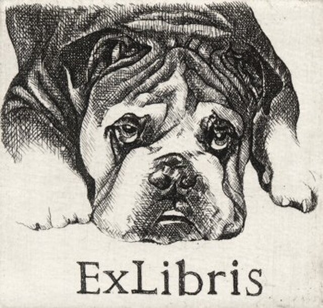 額付き銅版画応用絵画　フレンチブルドック 額付き銅版画応用絵画 フレンチブルドック