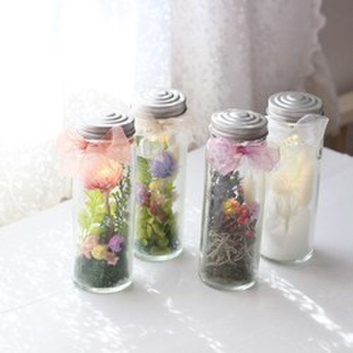 □ドライフラワーのボトルランプ 4シーズン【春】□ | iichi 日々の