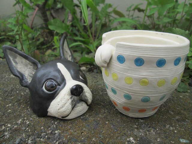 ボストンテリアの小物入れ | iichi 日々の暮らしを心地よくする