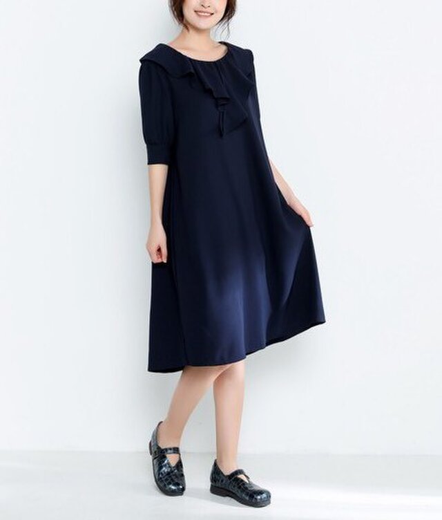 20色 大人の可愛いシフォンワンピース<新作2018夏>の画像1枚目