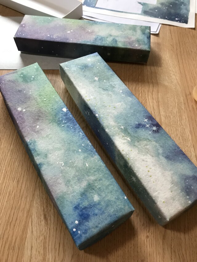ガラスペン用 星空の化粧箱の画像1枚目