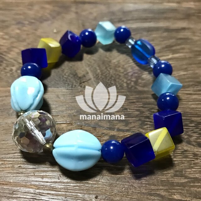 【manaimana】☆ 1点もの ☆碧の煌めき 17cmの画像1枚目