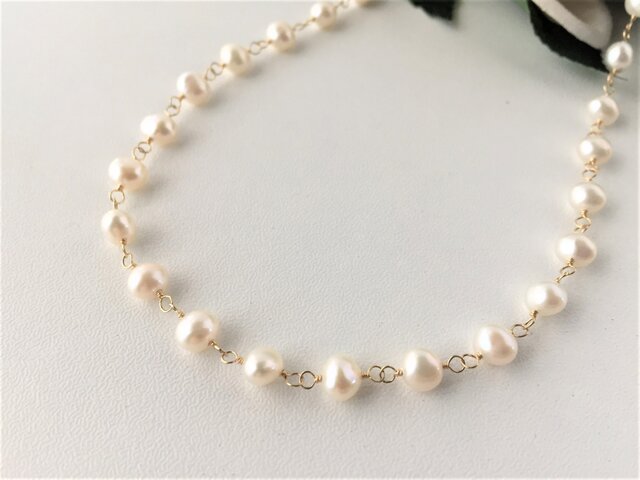 小粒パールのネックレス | iichi 日々の暮らしを心地よくする