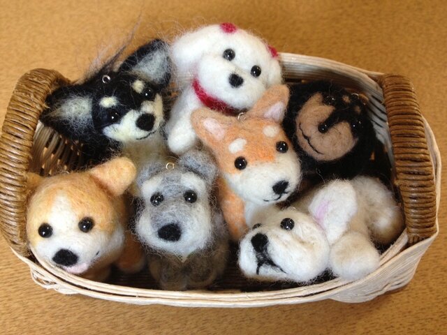オーダーメイドの愛犬のストラップの画像1枚目