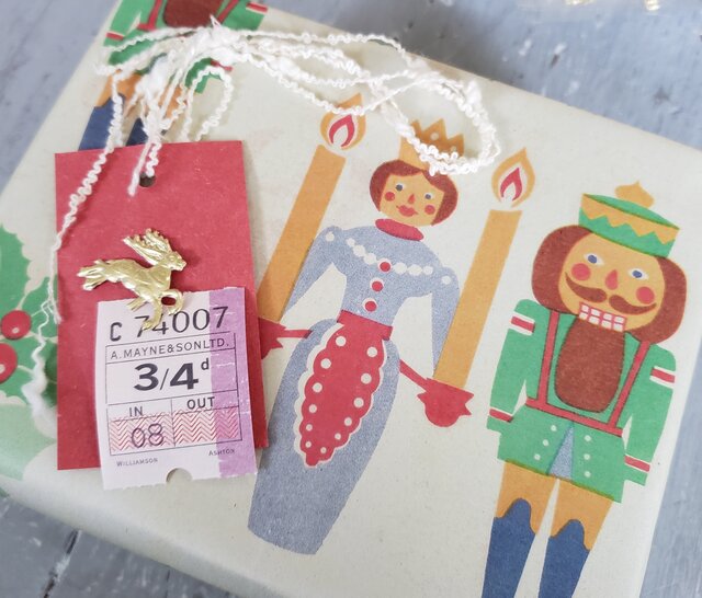 vintage Christmas wrappingpaper 8枚Set枚Setの画像1枚目