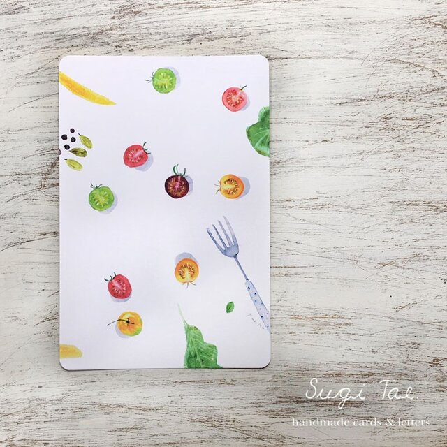 Fresh Vegetables カラフルトマトのカードの画像1枚目