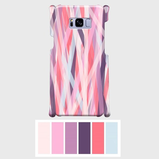 アートペイント「bloom」 Galaxy 8等 大サイズスマホ対応ハードケースの画像1枚目