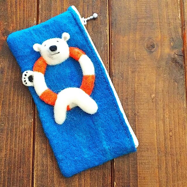 スティーブの小物入れオレンジ浮き輪の画像1枚目