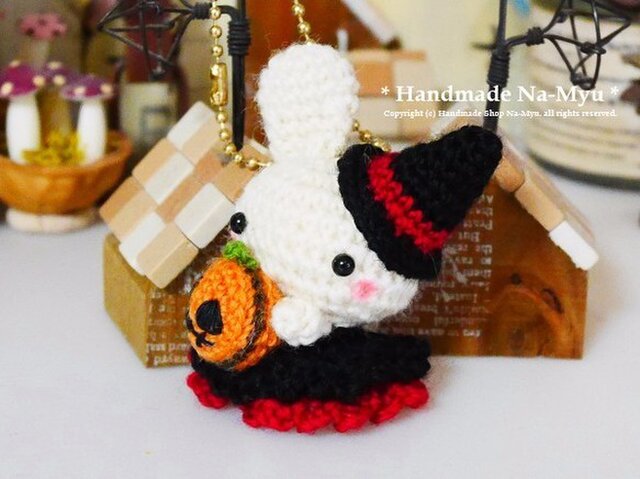 ハンドメイド❣️エンゼルうさぎちゃんのハロウィン❣️かぼちゃ、ほうき、アレンジ❣️ ハンドメイド❣️エンゼルうさぎちゃんのハロウィン❣️かぼちゃ