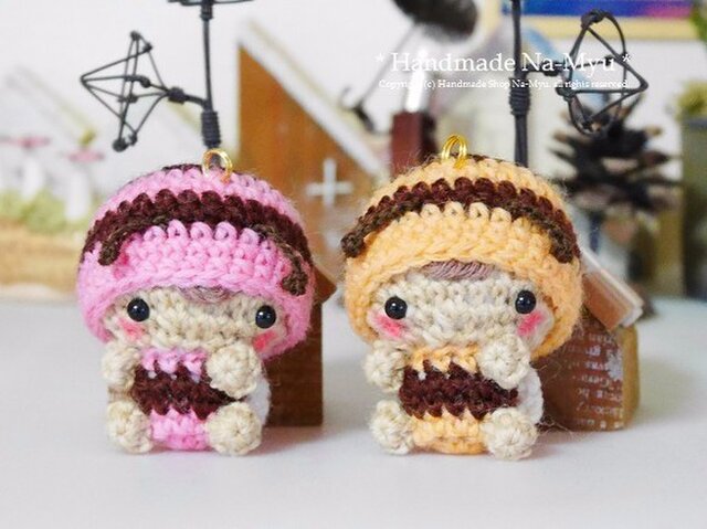 受注制作】あみぐるみ☆みつばちの着ぐるみベビーちゃん（S）／ボール