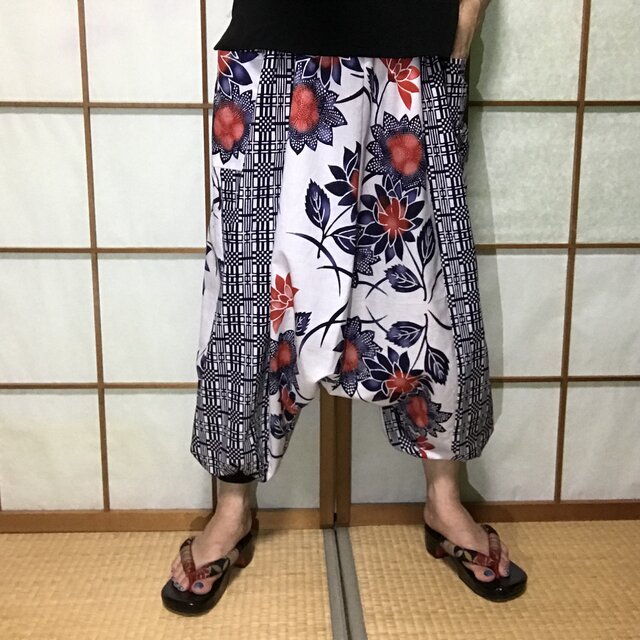 サルエルパンツ de 浴衣 打ち水の画像1枚目