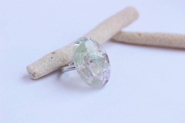 フローライトの塊 Ring の画像1枚目