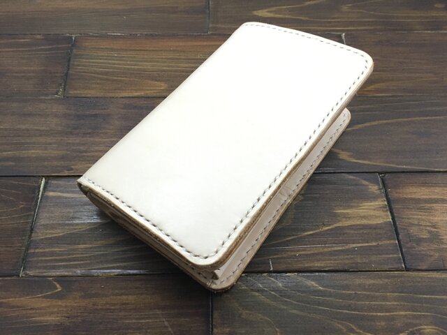 【受注生産】本革製スタンダードミドルウォレットの画像1枚目