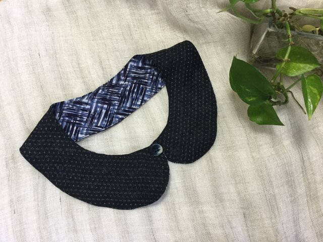 SALE**** 絣のつけ襟の画像1枚目