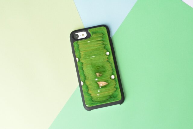 【即納】iPhone8ケース アイフォンケース スケートボード 木製 木目 高品質 職人手作り 薄型の画像1枚目