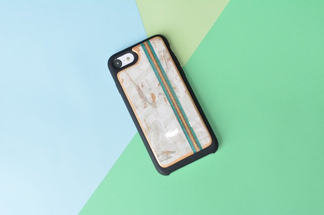 【即納】iPhone8ケース アイフォンケース スケートボード 木製 木目 高品質 職人手作り 薄型の画像1枚目