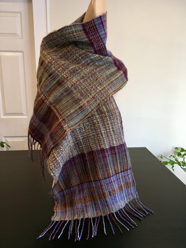 手織りランドスケープ・スカーフ