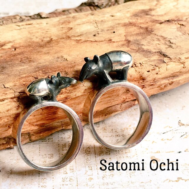 子バクのリング シルバー925 | iichi 日々の暮らしを心地よくする